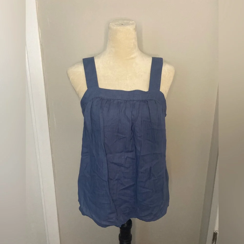 a.n.a blue Jean tank - Picture 2 of 5